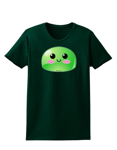 Cute RPG Slime - Green Womens Dark T-Shirt by TooLoud-Womens T-Shirt-TooLoud-Forest-Green-Small-Davson Sales