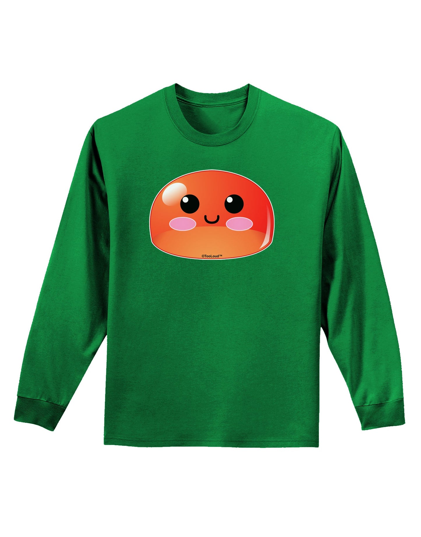 Cute RPG Slime - Red Adult Long Sleeve Dark T-Shirt by TooLoud-TooLoud-Kelly-Green-Small-Davson Sales