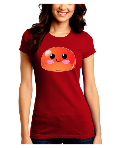 Cute RPG Slime - Red Juniors Crew Dark T-Shirt by TooLoud-T-Shirts Juniors Tops-TooLoud-Red-Juniors Fitted Small-Davson Sales