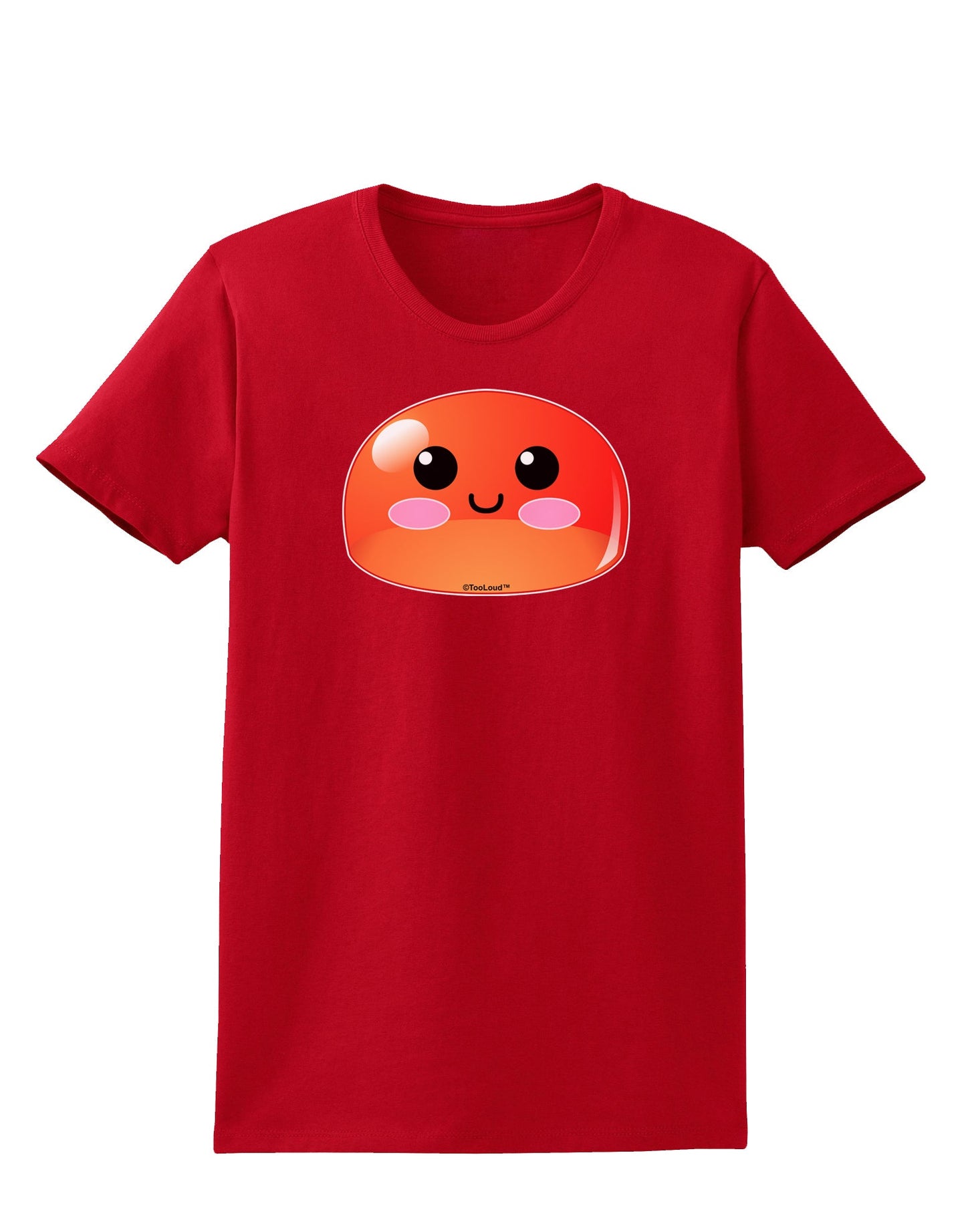 Cute RPG Slime - Red Womens Dark T-Shirt by TooLoud-Womens T-Shirt-TooLoud-Red-X-Small-Davson Sales