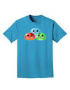 Cute RPG Slime - Trio Adult Dark T-Shirt by TooLoud-Mens T-Shirt-TooLoud-Turquoise-Small-Davson Sales