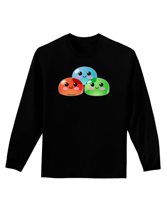 Cute RPG Slime - Trio Adult Long Sleeve Dark T-Shirt by TooLoud-TooLoud-Black-Small-Davson Sales