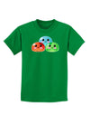 Cute RPG Slime - Trio Childrens Dark T-Shirt by TooLoud-Childrens T-Shirt-TooLoud-Kelly-Green-X-Small-Davson Sales