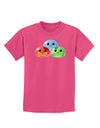 Cute RPG Slime - Trio Childrens Dark T-Shirt by TooLoud-Childrens T-Shirt-TooLoud-Sangria-X-Small-Davson Sales