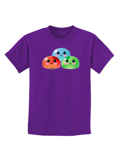 Cute RPG Slime - Trio Childrens Dark T-Shirt by TooLoud-Childrens T-Shirt-TooLoud-Purple-X-Small-Davson Sales