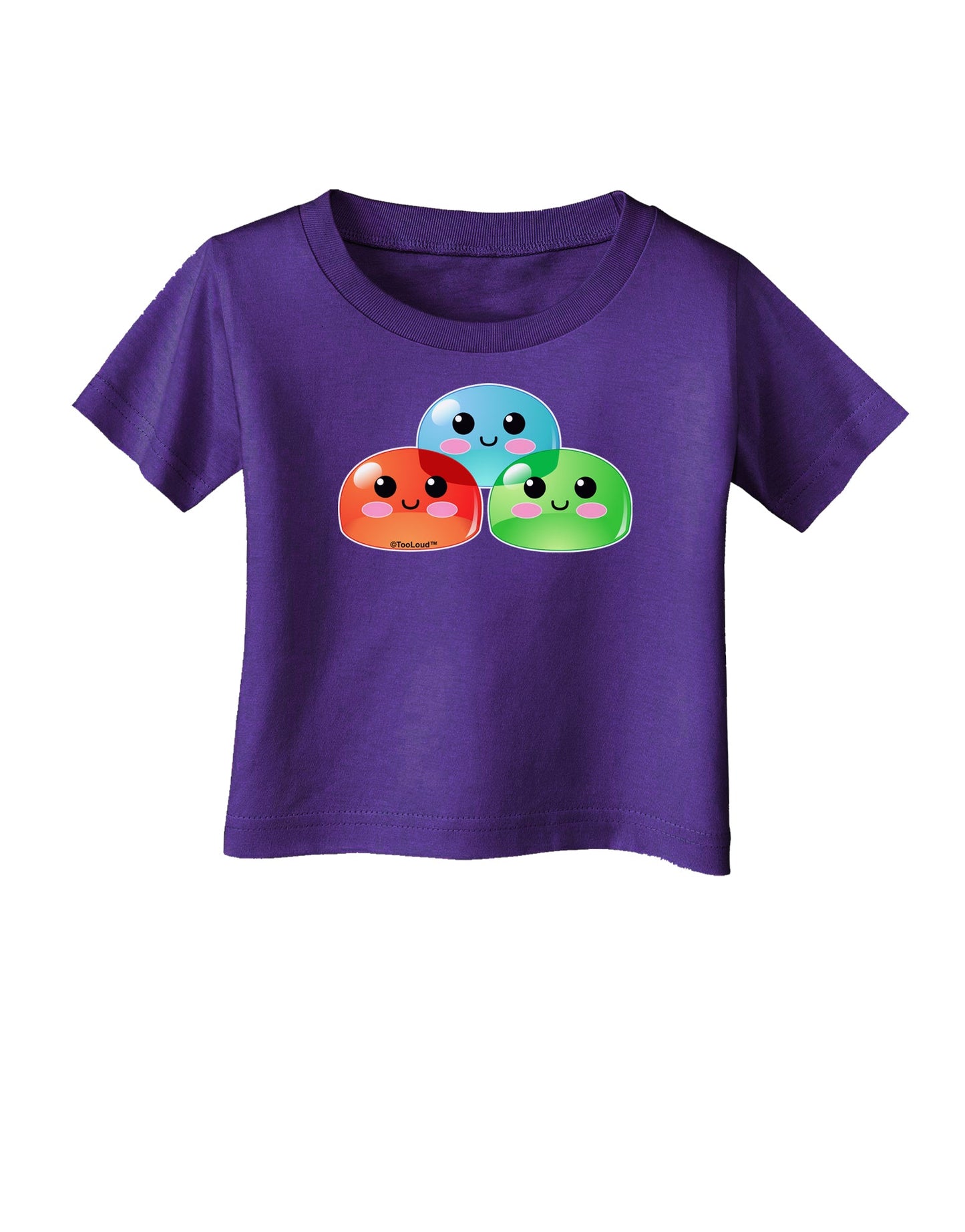 Cute RPG Slime - Trio Infant T-Shirt Dark by TooLoud-Infant T-Shirt-TooLoud-Purple-06-Months-Davson Sales
