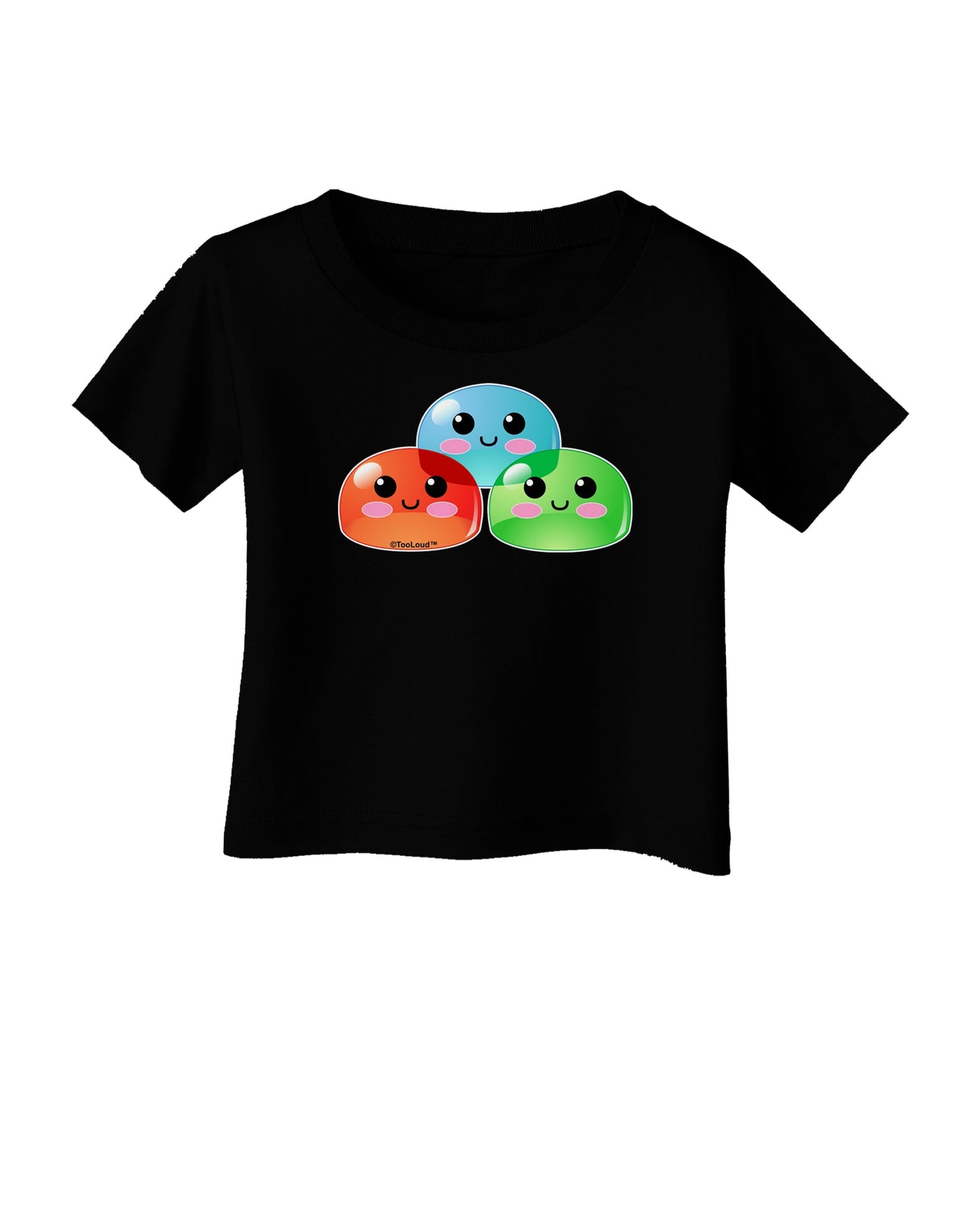 Cute RPG Slime - Trio Infant T-Shirt Dark by TooLoud-Infant T-Shirt-TooLoud-Black-06-Months-Davson Sales