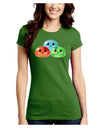 Cute RPG Slime - Trio Juniors Crew Dark T-Shirt by TooLoud-T-Shirts Juniors Tops-TooLoud-Kiwi-Green-Juniors Fitted X-Small-Davson Sales