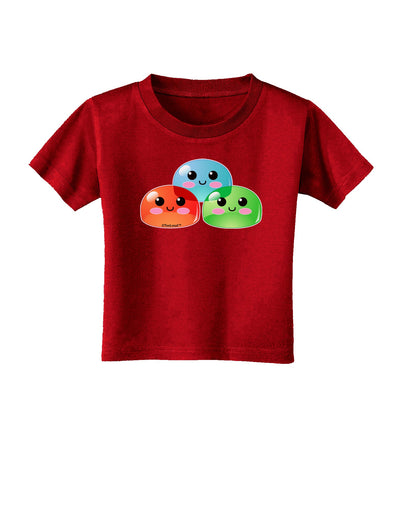 Cute RPG Slime - Trio Toddler T-Shirt Dark by TooLoud-Toddler T-Shirt-TooLoud-Red-2T-Davson Sales