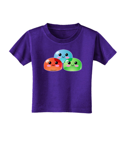 Cute RPG Slime - Trio Toddler T-Shirt Dark by TooLoud-Toddler T-Shirt-TooLoud-Purple-2T-Davson Sales