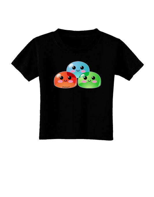 Cute RPG Slime - Trio Toddler T-Shirt Dark by TooLoud-Toddler T-Shirt-TooLoud-Black-2T-Davson Sales