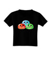Cute RPG Slime - Trio Toddler T-Shirt Dark by TooLoud-Toddler T-Shirt-TooLoud-Black-2T-Davson Sales