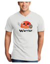 Cute RPG Slime - Warrior Adult V-Neck T-shirt by TooLoud-Mens V-Neck T-Shirt-TooLoud-White-Small-Davson Sales