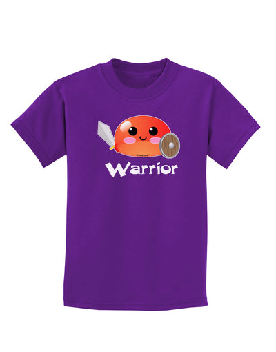 Cute RPG Slime - Warrior Childrens Dark T-Shirt by TooLoud-Childrens T-Shirt-TooLoud-Purple-X-Small-Davson Sales