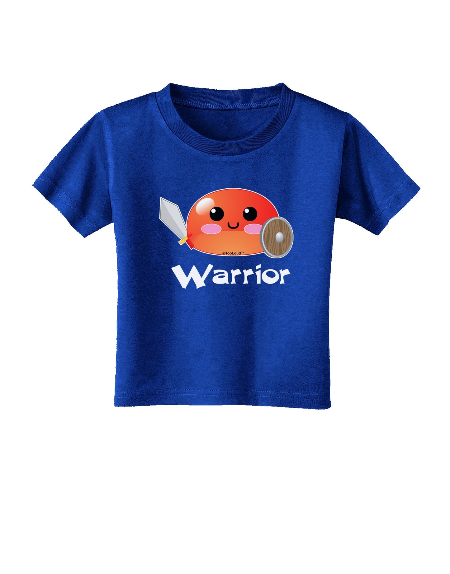 Cute RPG Slime - Warrior Toddler T-Shirt Dark by TooLoud-Toddler T-Shirt-TooLoud-Royal-Blue-2T-Davson Sales