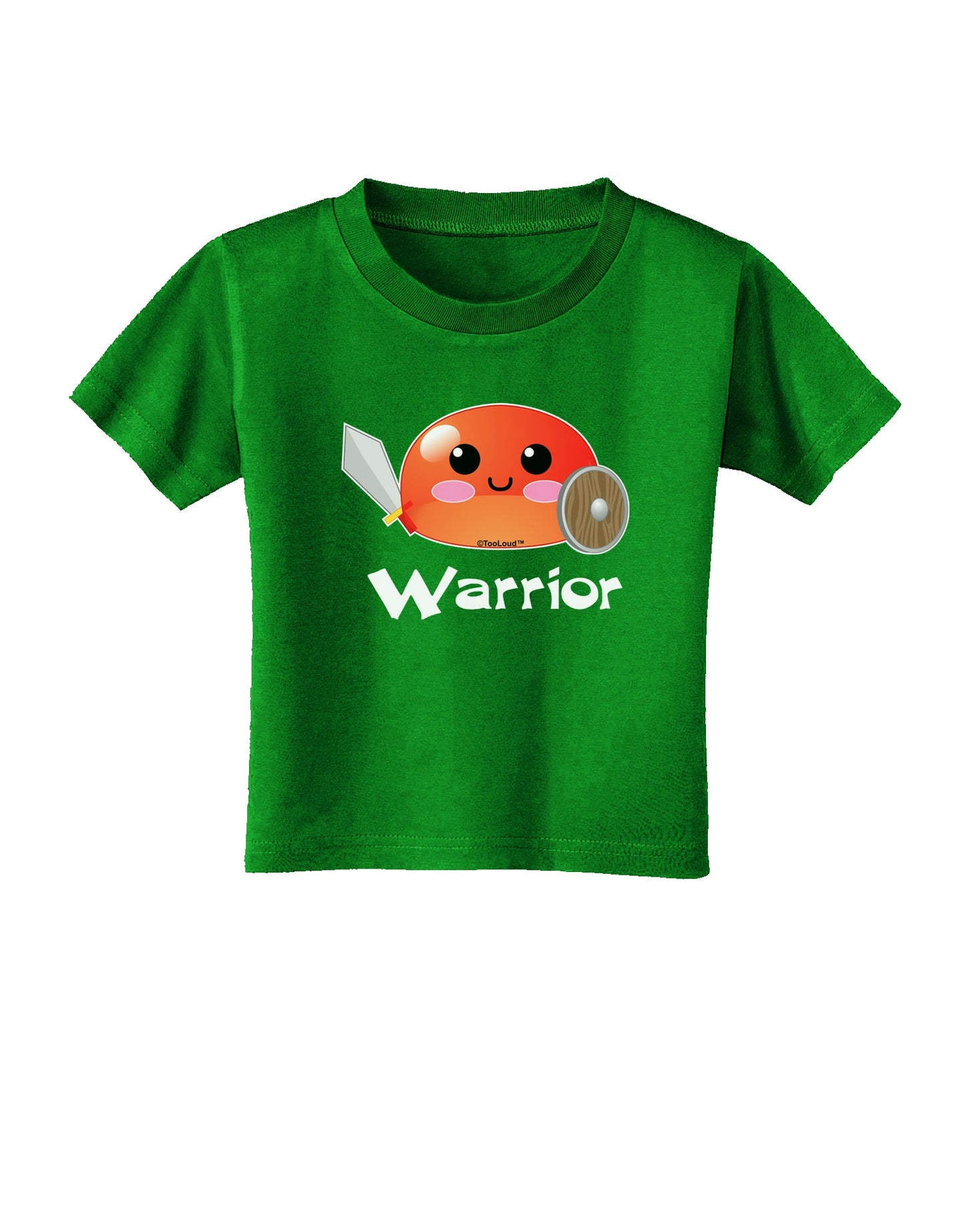 Cute RPG Slime - Warrior Toddler T-Shirt Dark by TooLoud-Toddler T-Shirt-TooLoud-Clover-Green-2T-Davson Sales
