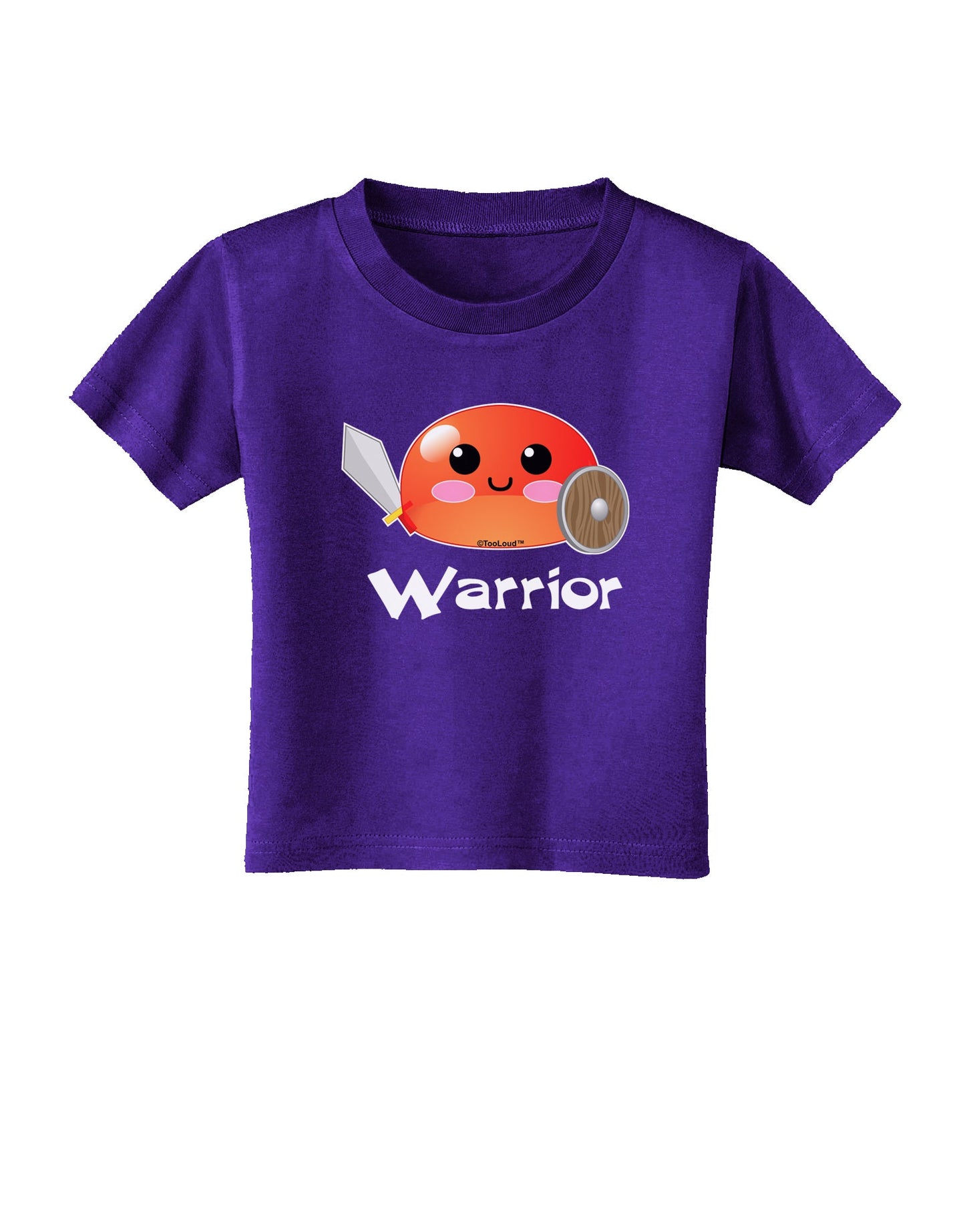Cute RPG Slime - Warrior Toddler T-Shirt Dark by TooLoud-Toddler T-Shirt-TooLoud-Purple-2T-Davson Sales