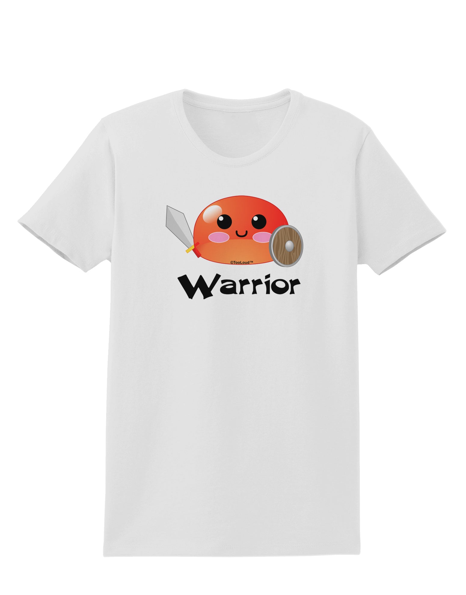 Cute RPG Slime - Warrior Womens T-Shirt by TooLoud-Womens T-Shirt-TooLoud-White-X-Small-Davson Sales