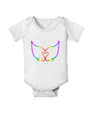 Cute Rainbow Angel Wings Heart Baby Romper Bodysuit-Baby Romper-TooLoud-White-06-Months-Davson Sales