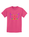 Cute Rainbow Angel Wings Heart Childrens Dark T-Shirt-Childrens T-Shirt-TooLoud-Sangria-X-Small-Davson Sales