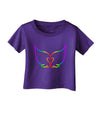 Cute Rainbow Angel Wings Heart Infant T-Shirt Dark-Infant T-Shirt-TooLoud-Purple-06-Months-Davson Sales