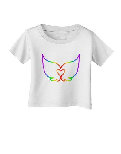 Cute Rainbow Angel Wings Heart Infant T-Shirt-Infant T-Shirt-TooLoud-White-06-Months-Davson Sales