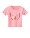 Cute Rainbow Angel Wings Heart Toddler T-Shirt-Toddler T-Shirt-TooLoud-Candy-Pink-2T-Davson Sales