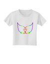 Cute Rainbow Angel Wings Heart Toddler T-Shirt-Toddler T-Shirt-TooLoud-White-2T-Davson Sales