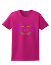 Cute Rainbow Angel Wings Heart Womens Dark T-Shirt-TooLoud-Hot-Pink-Small-Davson Sales