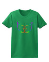 Cute Rainbow Angel Wings Heart Womens Dark T-Shirt-TooLoud-Kelly-Green-X-Small-Davson Sales