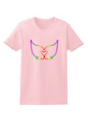 Cute Rainbow Angel Wings Heart Womens T-Shirt-Womens T-Shirt-TooLoud-PalePink-X-Small-Davson Sales