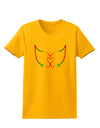 Cute Rainbow Angel Wings Heart Womens T-Shirt-Womens T-Shirt-TooLoud-Gold-X-Small-Davson Sales