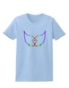 Cute Rainbow Angel Wings Heart Womens T-Shirt-Womens T-Shirt-TooLoud-Light-Blue-X-Small-Davson Sales