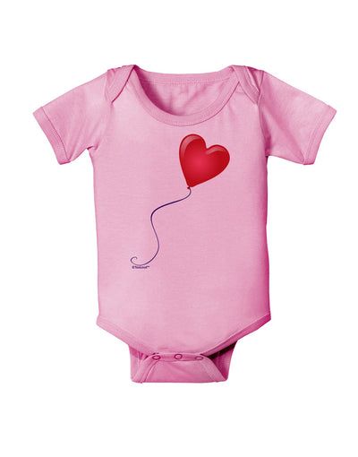 Cute Red Heart Balloon Baby Romper Bodysuit-Baby Romper-TooLoud-Light-Pink-06-Months-Davson Sales