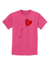 Cute Red Heart Balloon Childrens T-Shirt-Childrens T-Shirt-TooLoud-Sangria-X-Small-Davson Sales