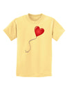 Cute Red Heart Balloon Childrens T-Shirt-Childrens T-Shirt-TooLoud-Daffodil-Yellow-X-Small-Davson Sales