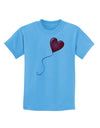 Cute Red Heart Balloon Childrens T-Shirt-Childrens T-Shirt-TooLoud-Aquatic-Blue-X-Small-Davson Sales