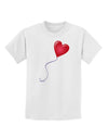 Cute Red Heart Balloon Childrens T-Shirt-Childrens T-Shirt-TooLoud-White-X-Small-Davson Sales