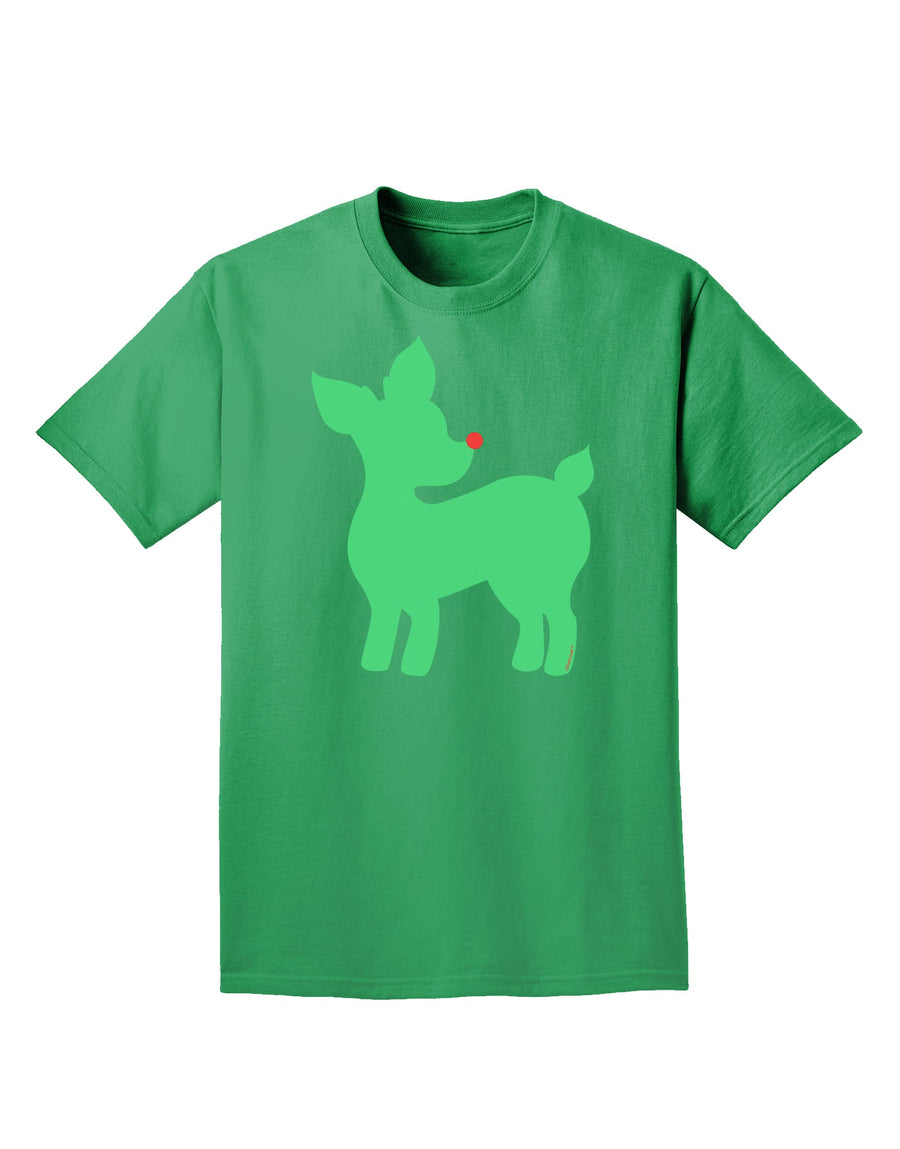 Cute Red and Green Rudolph - Christmas Adult Dark T-Shirt by TooLoud-Mens T-Shirt-TooLoud-Purple-Small-Davson Sales