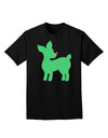 Cute Red and Green Rudolph - Christmas Adult Dark T-Shirt by TooLoud-Mens T-Shirt-TooLoud-Black-Small-Davson Sales