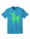 Cute Red and Green Rudolph - Christmas Adult Dark T-Shirt by TooLoud-Mens T-Shirt-TooLoud-Turquoise-Small-Davson Sales