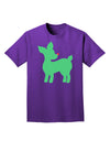 Cute Red and Green Rudolph - Christmas Adult Dark T-Shirt by TooLoud-Mens T-Shirt-TooLoud-Purple-Small-Davson Sales