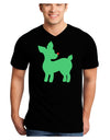 Cute Red and Green Rudolph - Christmas Adult Dark V-Neck T-Shirt by TooLoud-Mens V-Neck T-Shirt-TooLoud-Black-Small-Davson Sales