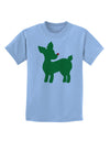 Cute Red and Green Rudolph - Christmas Childrens T-Shirt by TooLoud-Childrens T-Shirt-TooLoud-Light-Blue-X-Small-Davson Sales