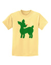 Cute Red and Green Rudolph - Christmas Childrens T-Shirt by TooLoud-Childrens T-Shirt-TooLoud-Daffodil-Yellow-X-Small-Davson Sales