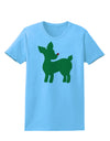 Cute Red and Green Rudolph - Christmas Womens T-Shirt by TooLoud-Womens T-Shirt-TooLoud-Aquatic-Blue-X-Small-Davson Sales