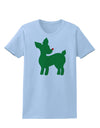 Cute Red and Green Rudolph - Christmas Womens T-Shirt by TooLoud-Womens T-Shirt-TooLoud-Light-Blue-X-Small-Davson Sales
