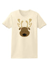 Cute Reindeer Face Christmas Womens T-Shirt-Womens T-Shirt-TooLoud-Natural-X-Small-Davson Sales