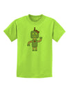 Cute Robot Female Childrens T-Shirt-Childrens T-Shirt-TooLoud-Lime-Green-X-Small-Davson Sales