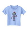 Cute Robot Female Toddler T-Shirt-Toddler T-Shirt-TooLoud-Aquatic-Blue-2T-Davson Sales